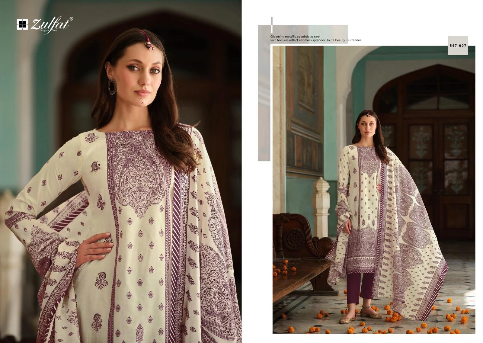 Zulfat Designer Zohra Pure Cotton Printed Salwar Suit Wholesale Catalog — Wholesale Salwar Suits, MPA wholesale from Surat — Photo 2